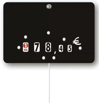 ETIQUETTE NOIRE NEUTRE ROULETTE 10.5X7 cm (10 pièces)
