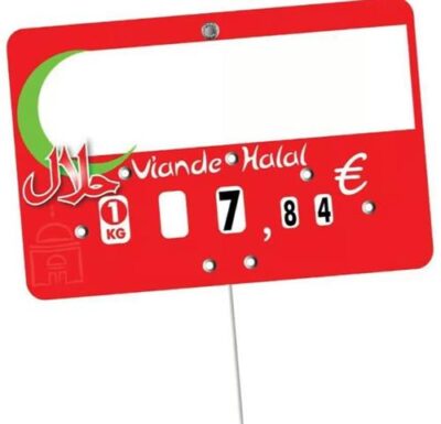 ETIKETTEN 12X8cm HALAL (10 stuks)