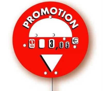 Etiquette rond promoties en roulette prijzen (10 stuks)