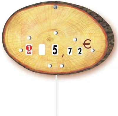 ETIKETTE RONDE PIC+SCHIJVEN 12X8CM (10 stuks)